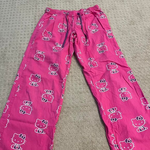 Hello Kitty Hot Pink Pajama Pants size X-Small - Picture 2 of 8